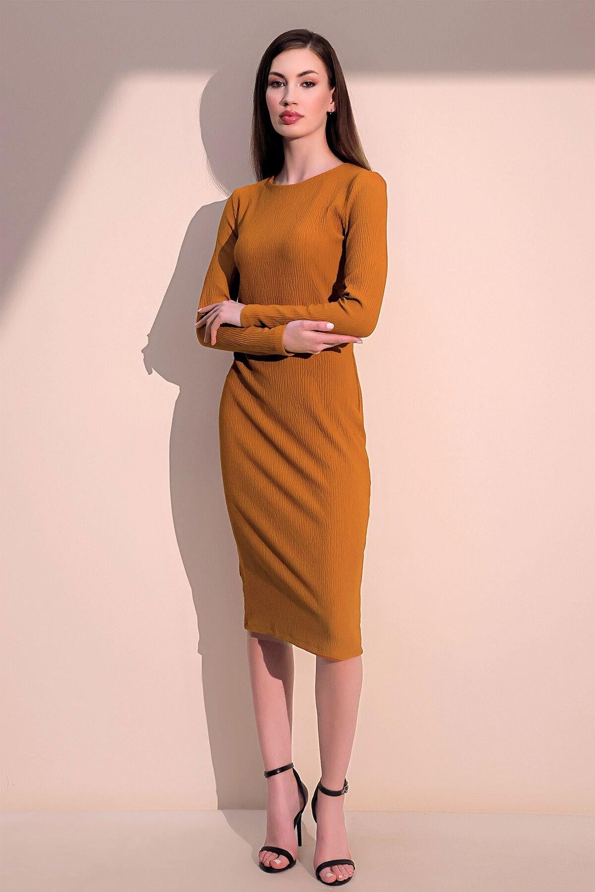 Mustard Women Dress