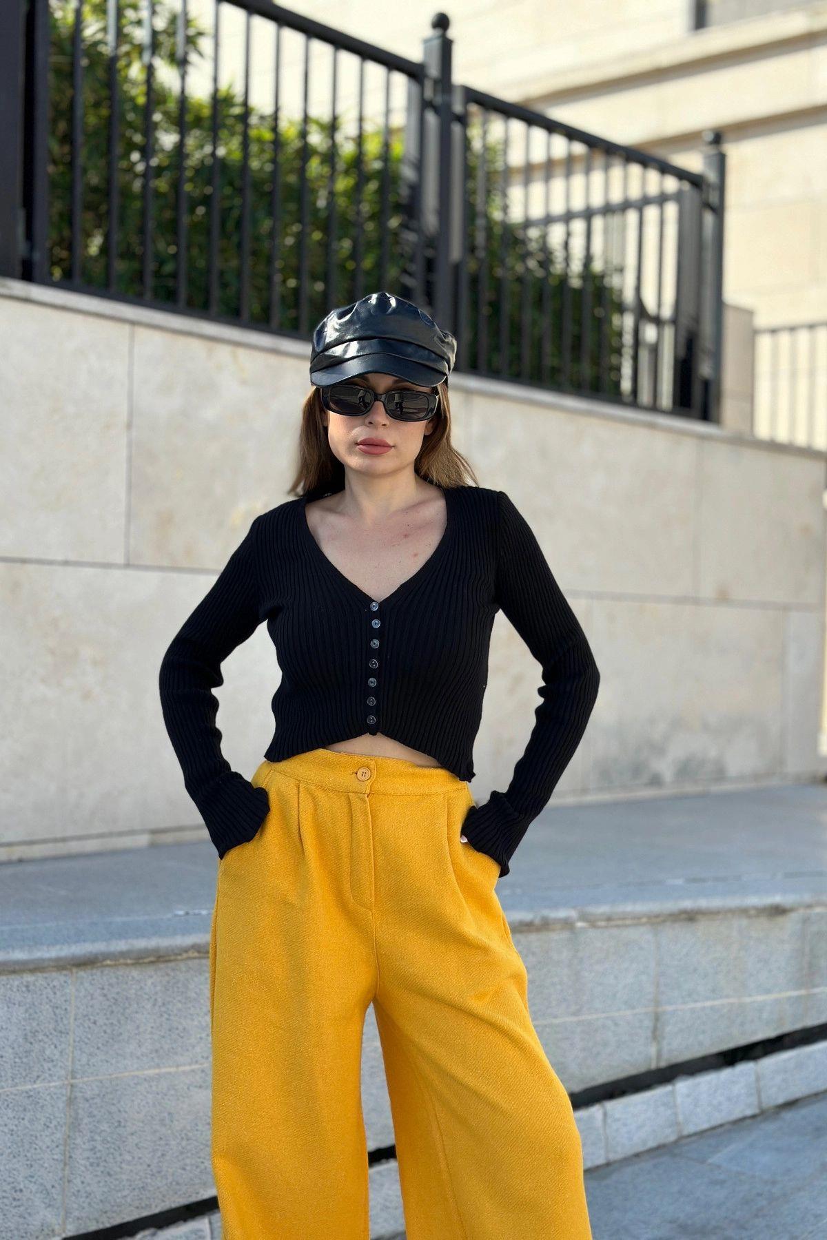 Mustard Women Pants