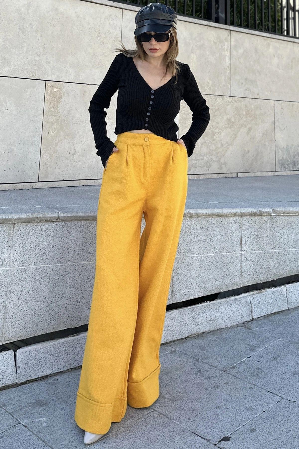 Mustard Women Pants
