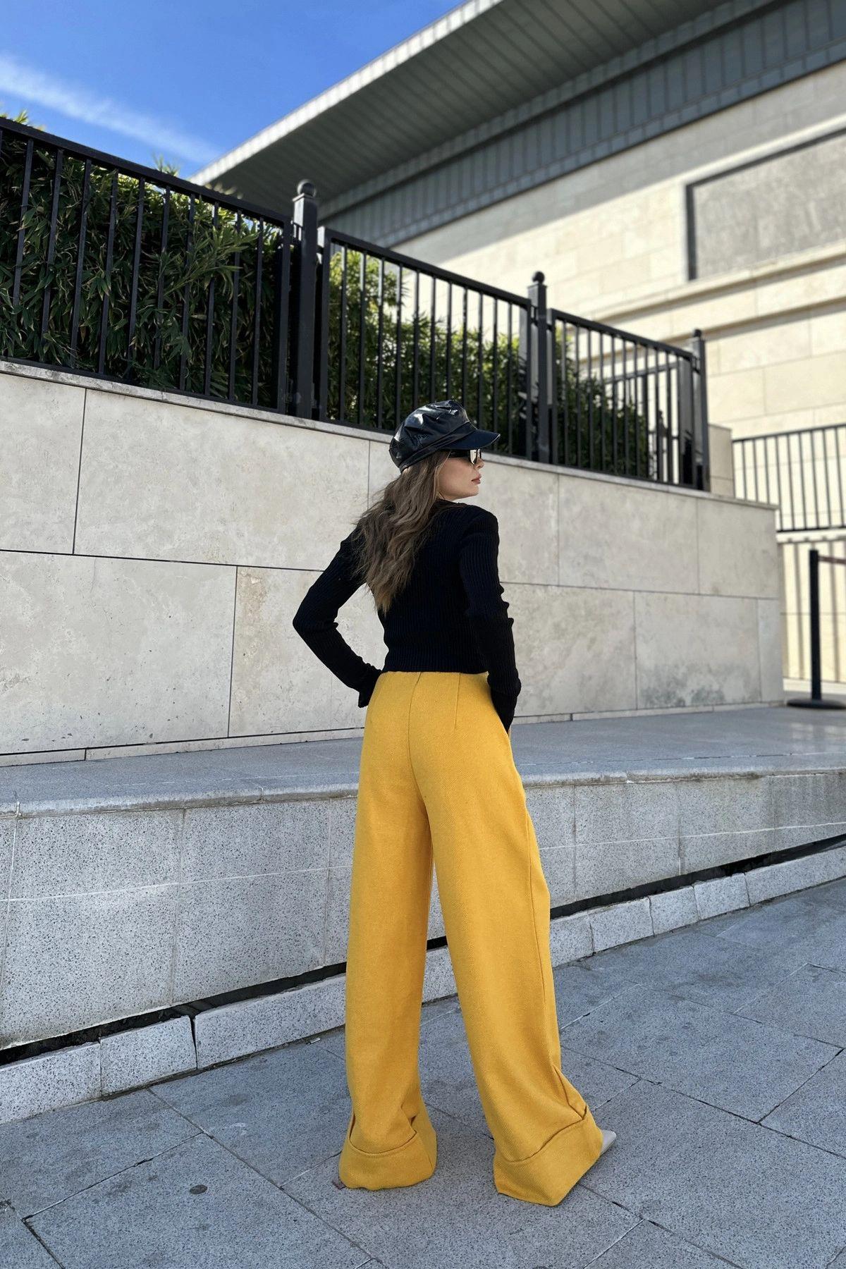 Mustard Women Pants