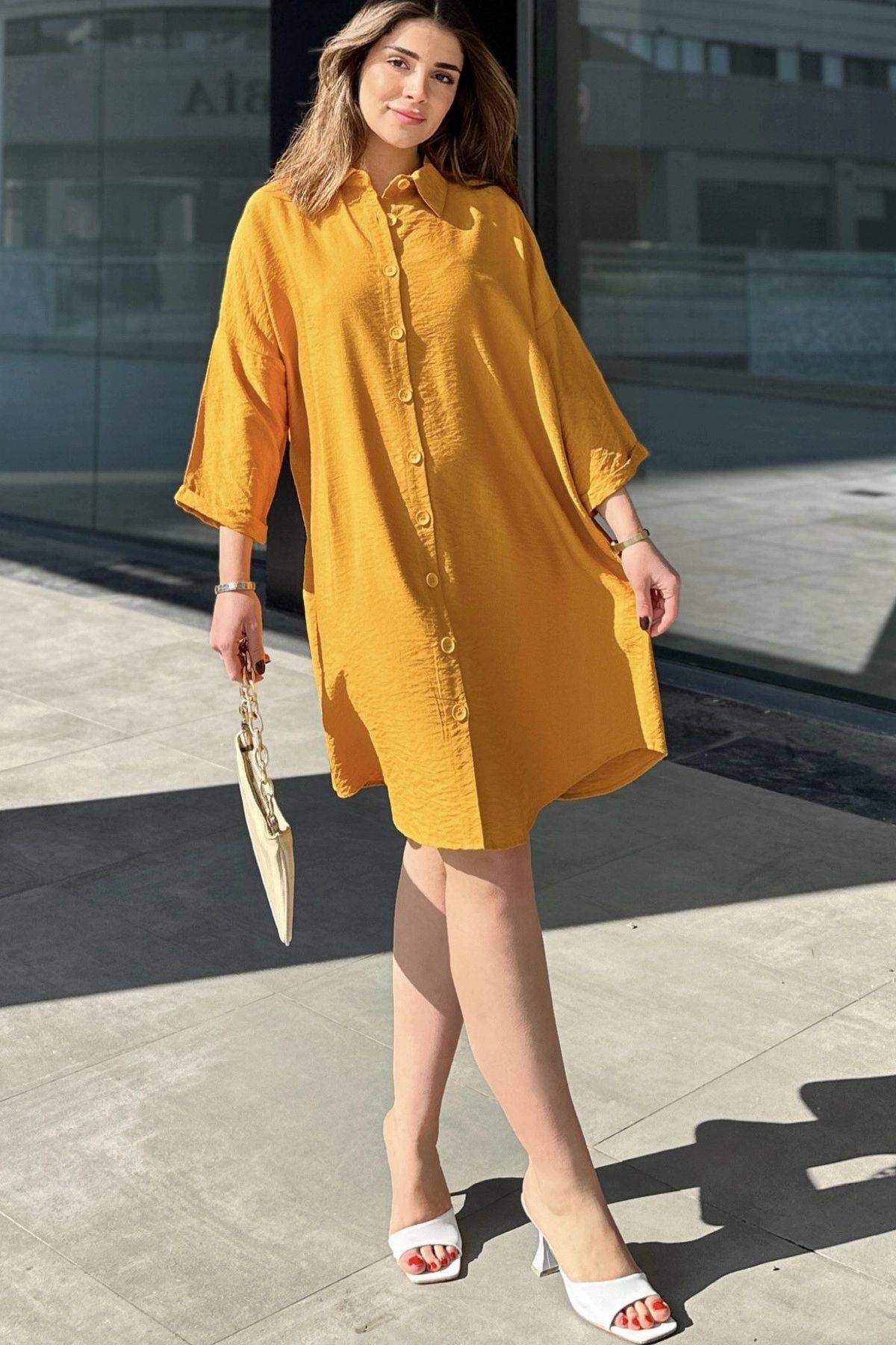 Mustard Women Dress