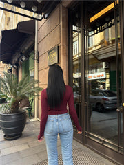 Burgundy Women Blouse