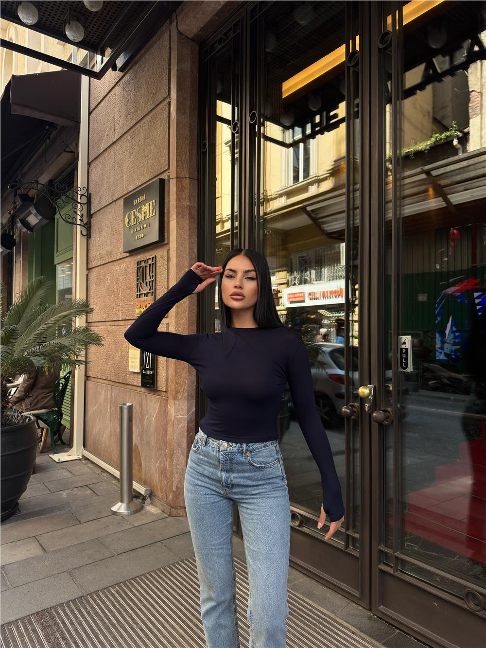 Navy Blue Women Blouse