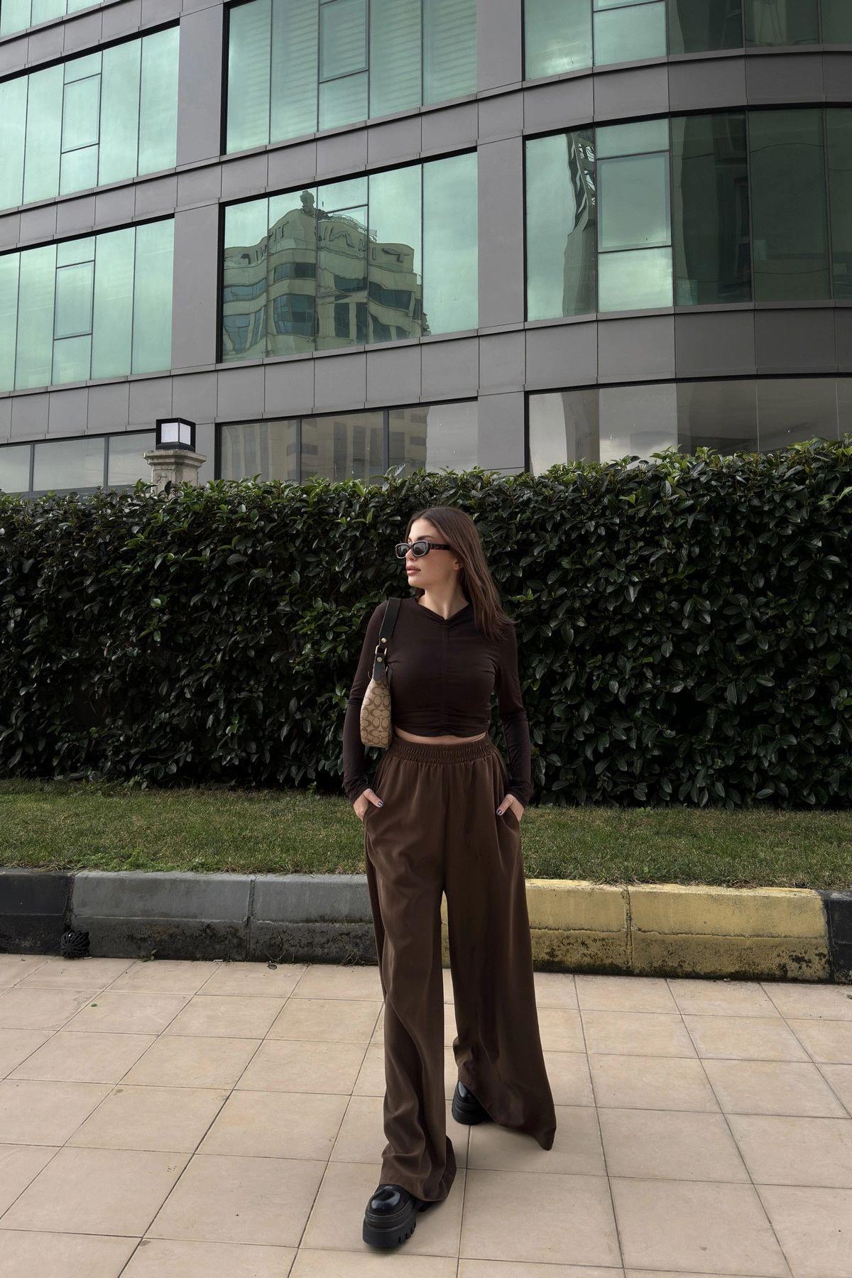 Brown Women Pants