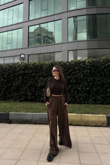 Brown Women Pants