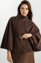 Brown Women Poncho