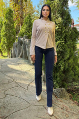 Beige Women Jacket