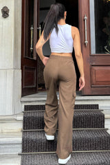 Brown Women Pants