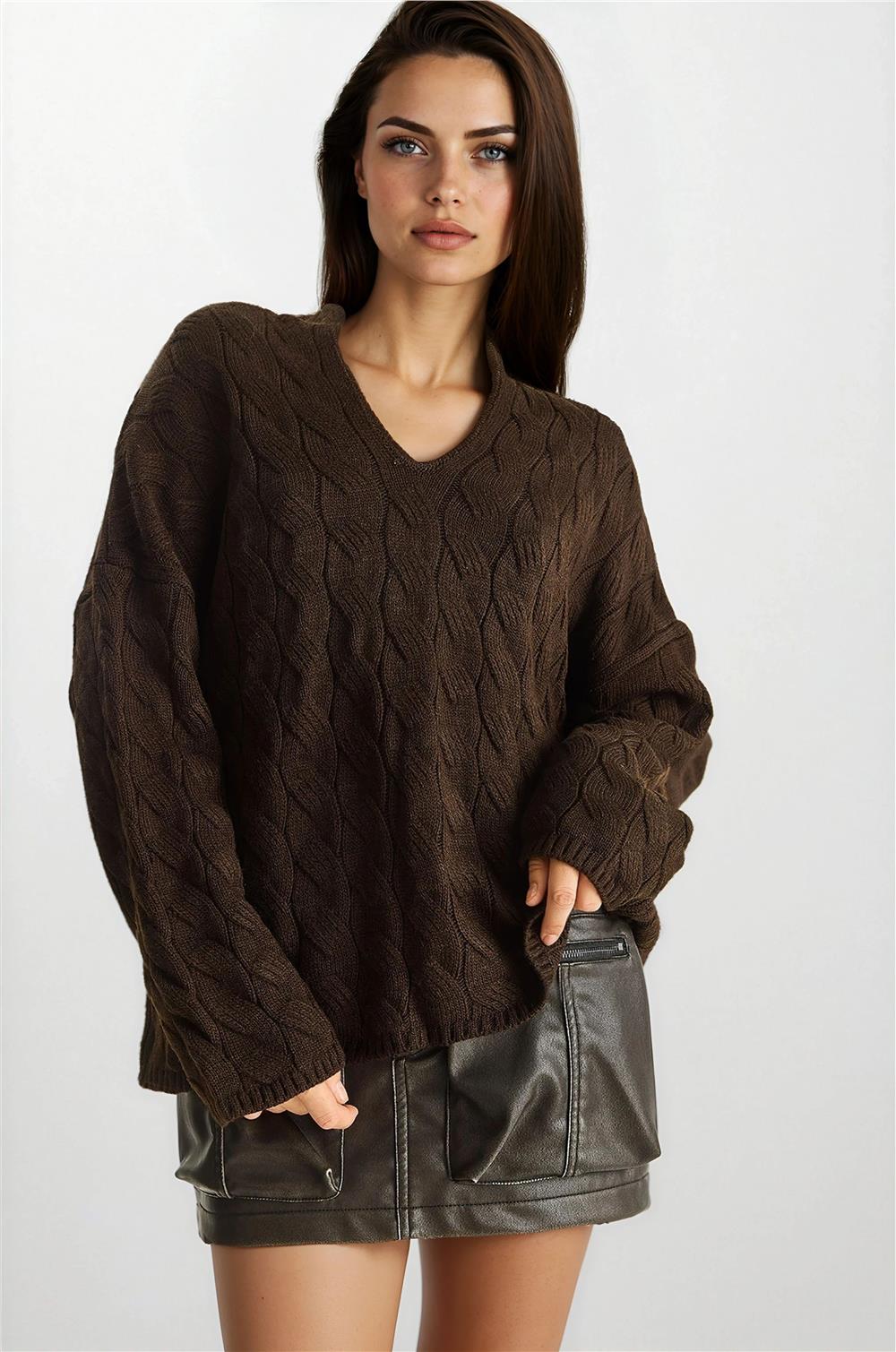 Brown Women Sweater