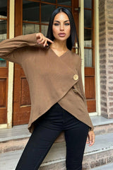 Brown Women Cardigan