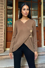 Brown Women Cardigan