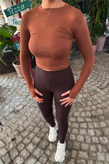 Brown Women Leggings
