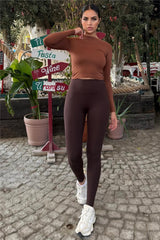Brown Women Leggings