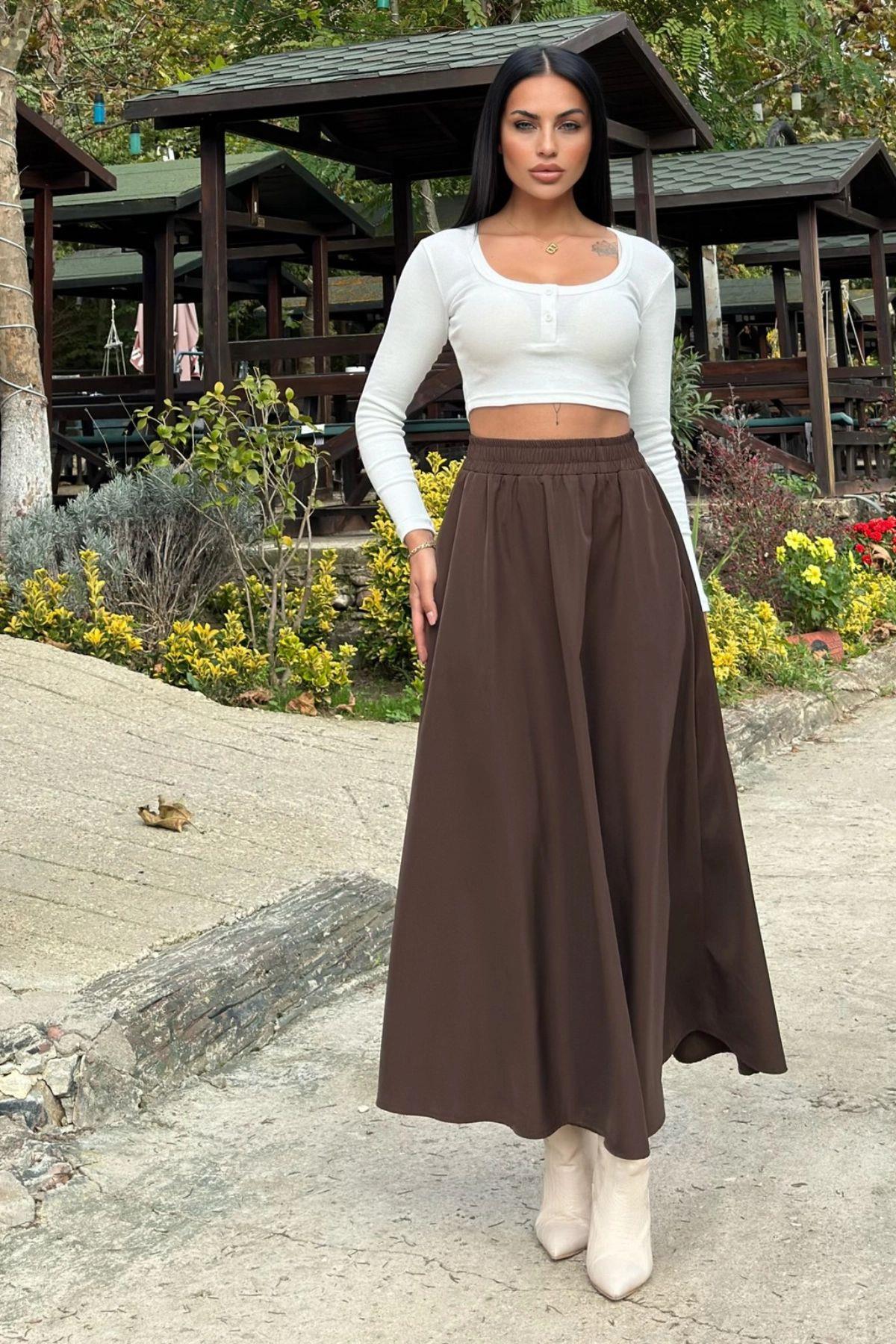 Brown Women Skirt
