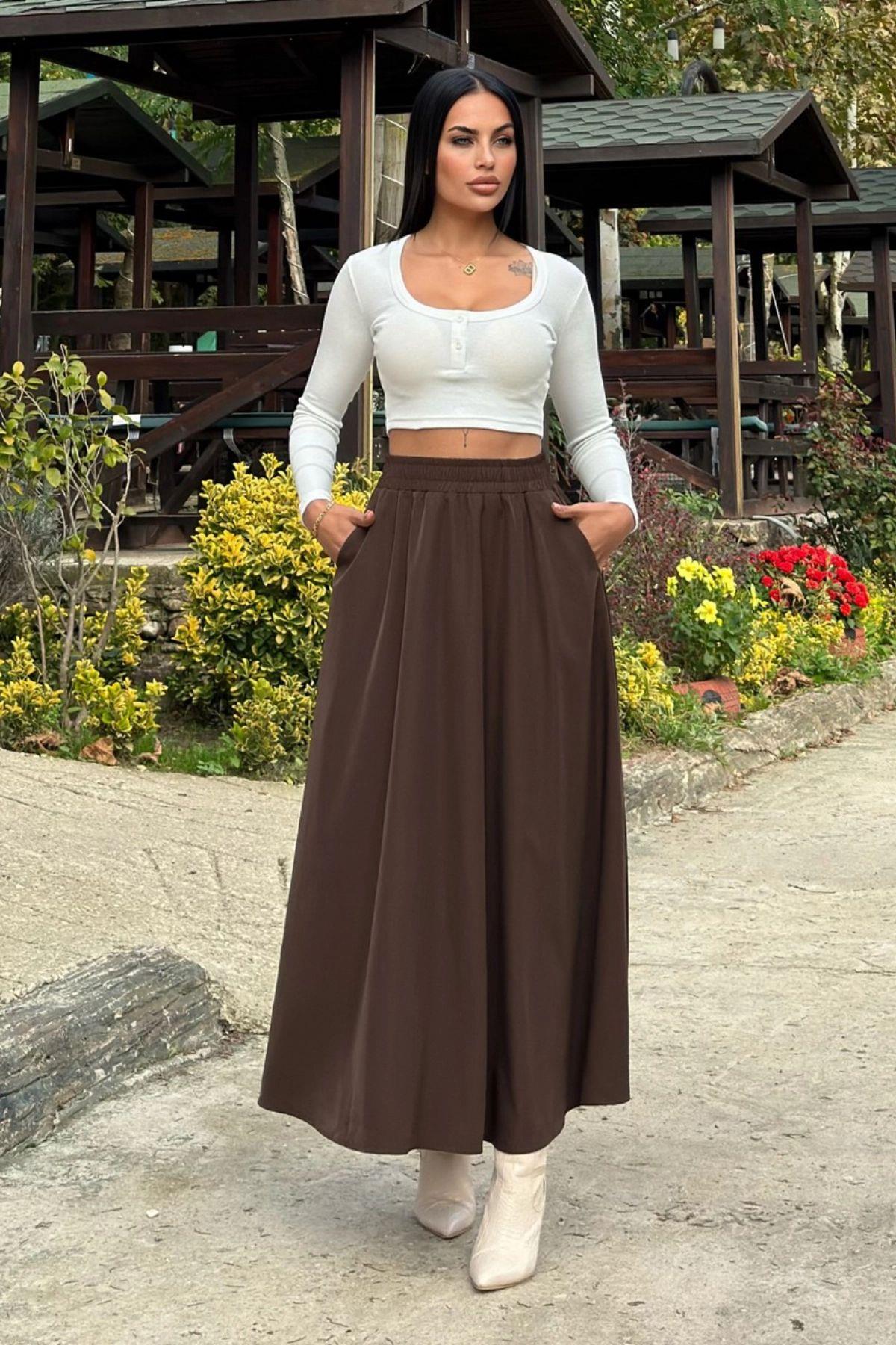 Brown Women Skirt