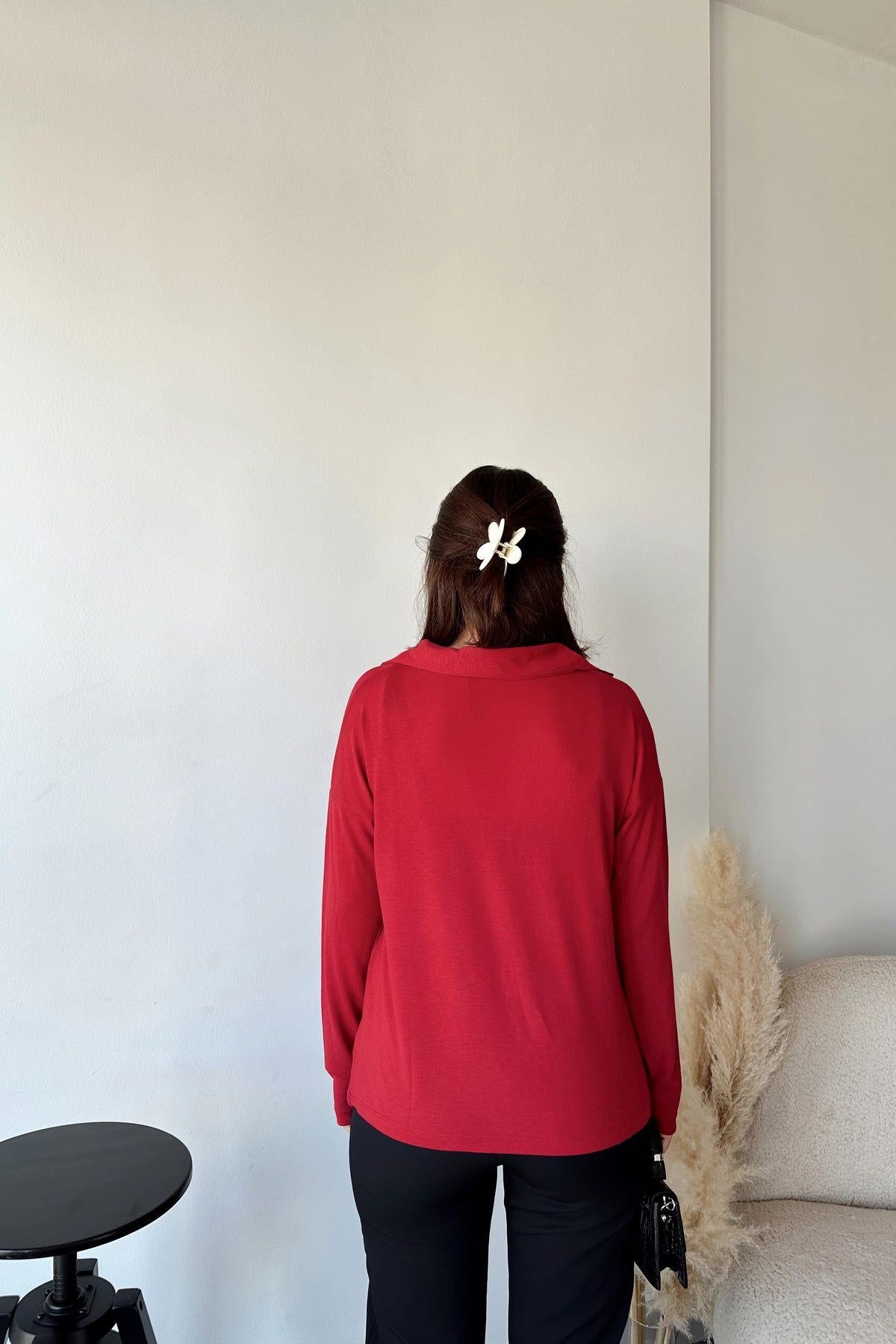 Red Women Blouse