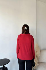 Red Women Blouse