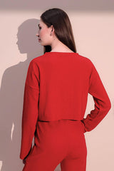 Red Women Blouse