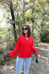 Red Women Blouse