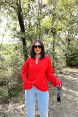 Red Women Blouse