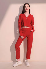 Red Women Pants