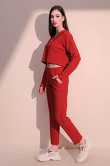 Red Women Pants