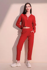 Red Women Pants