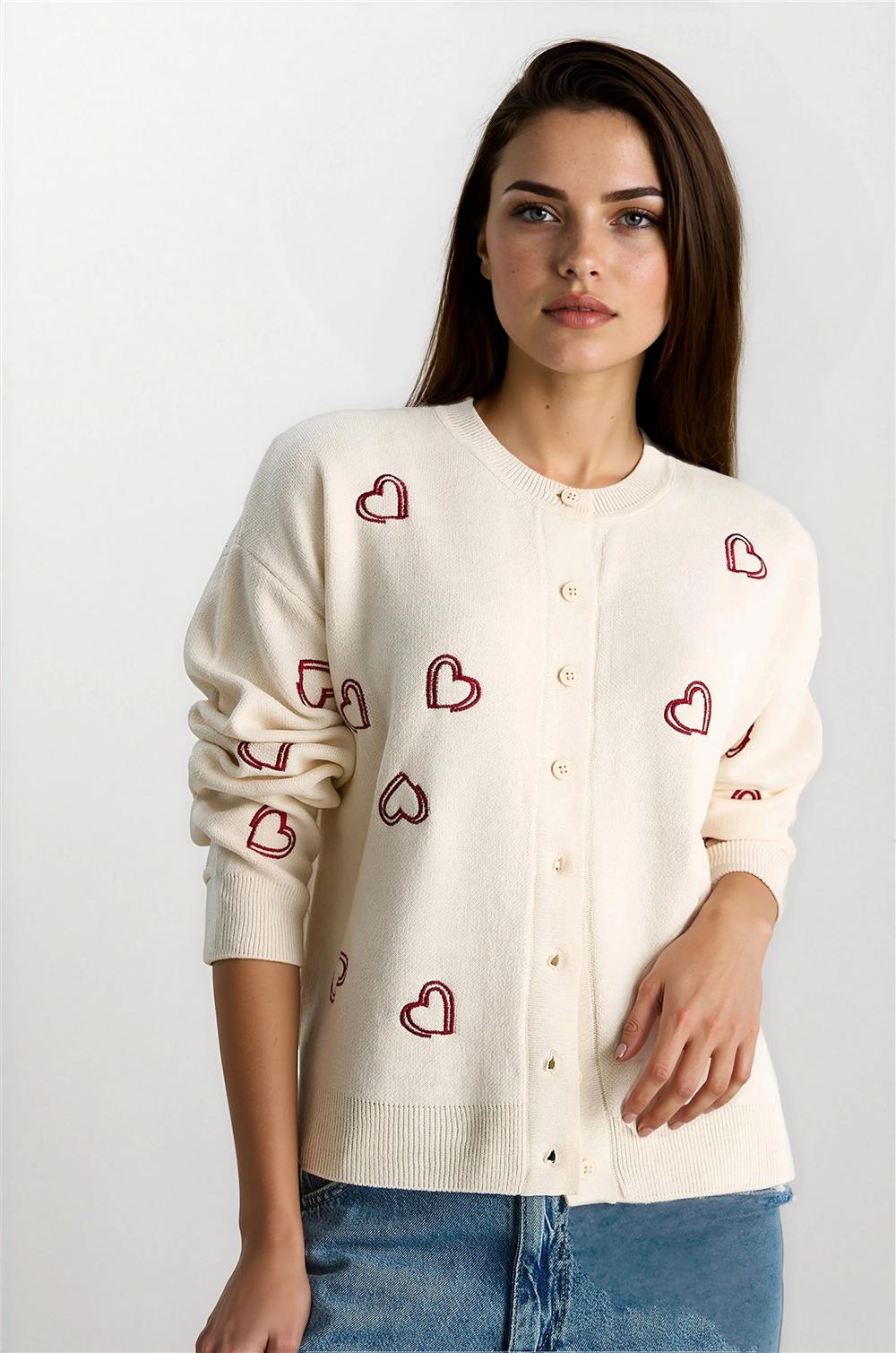 Cream Women Cardigan
