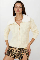 Cream Women Cardigan