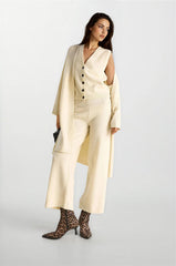 Cream Women Two-Piece Set