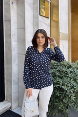 Navy Blue Women Shirt