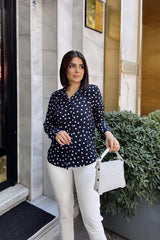 Navy Blue Women Shirt