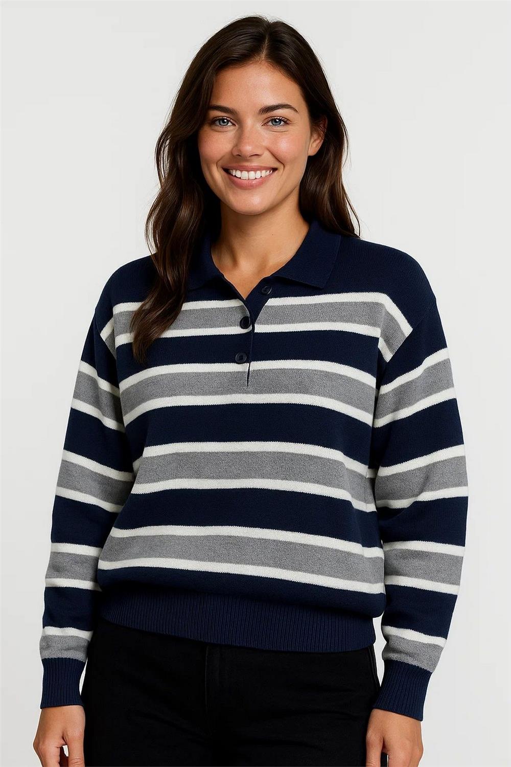 Navy Blue Women Sweater