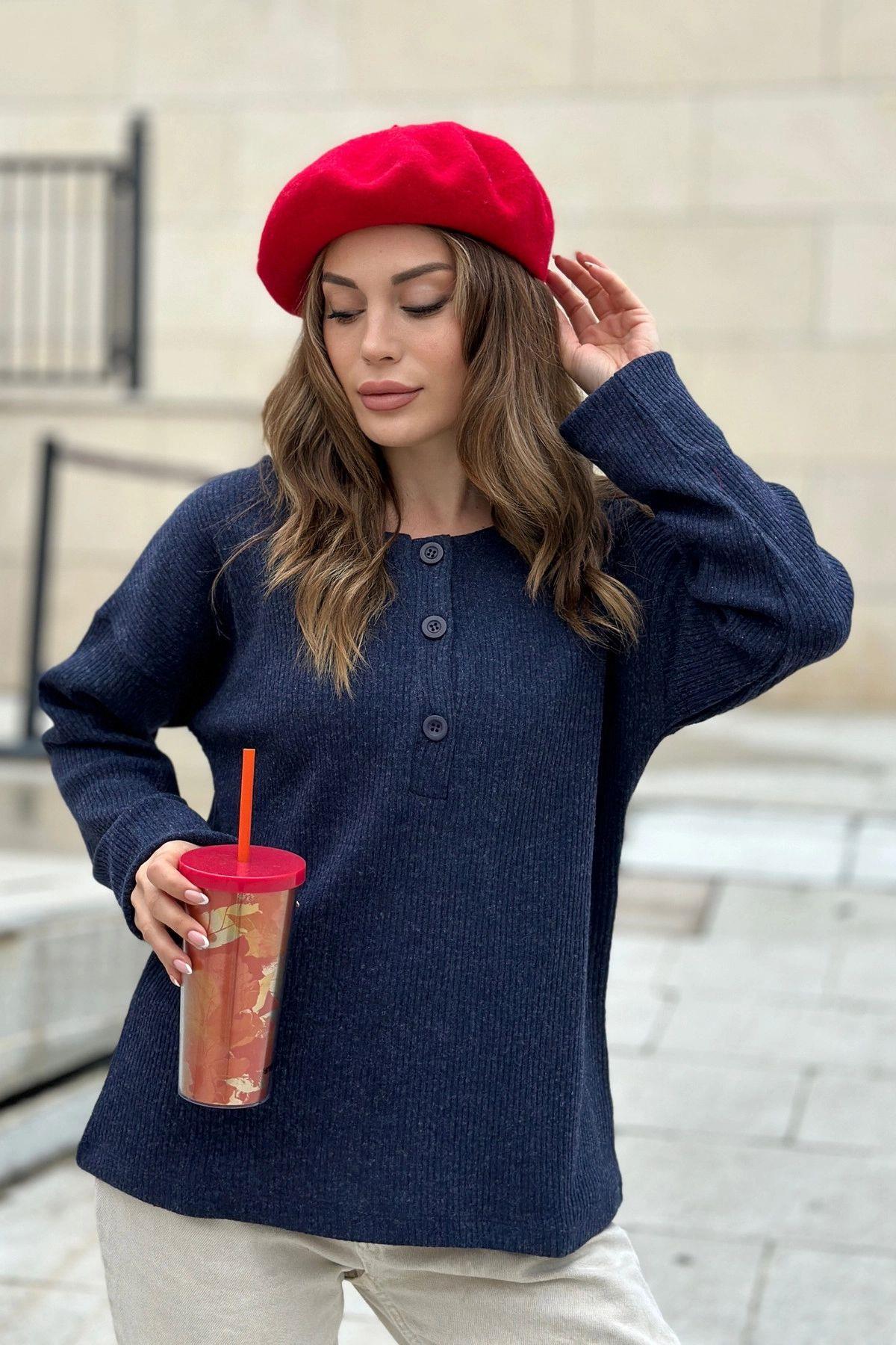 Navy Women Sweater