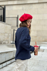 Navy Women Sweater