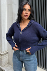 Navy Blue Women Sweater