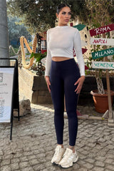 Navy Blue Women Leggings