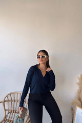 Navy Women Blouse