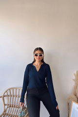 Navy Women Blouse