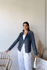 Navy Blue Women Jacket