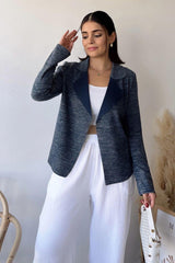 Navy Blue Women Jacket