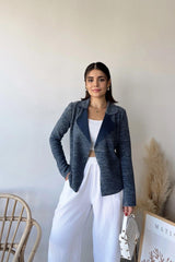 Navy Blue Women Jacket