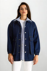 Navy Blue Women Jacket