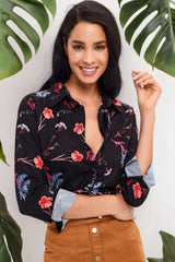 Navy Blue Women Shirt