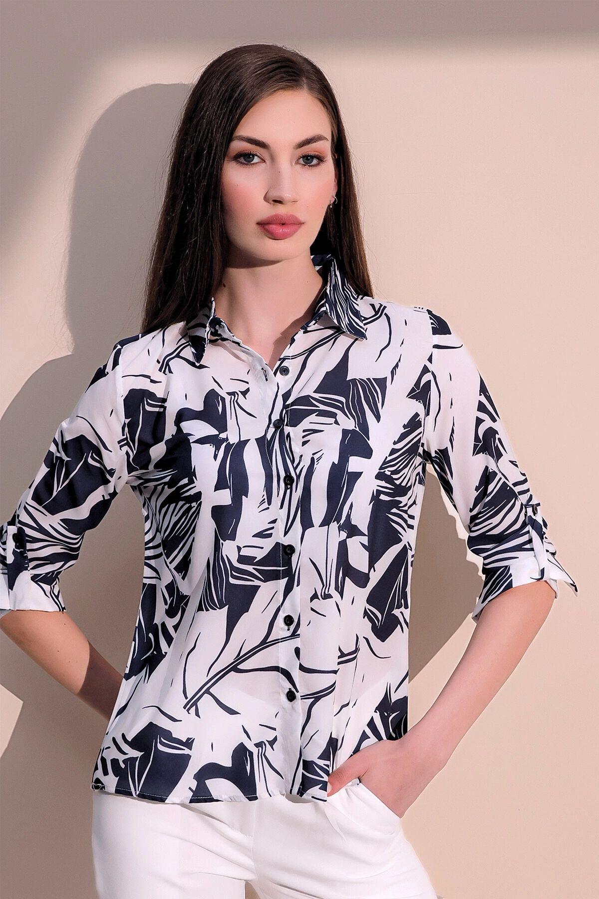 Navy Blue Women Shirt