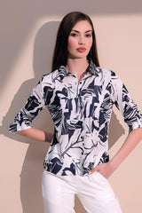 Navy Blue Women Shirt
