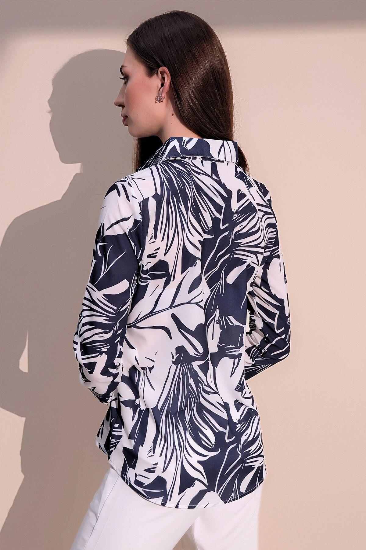 Navy Blue Women Shirt