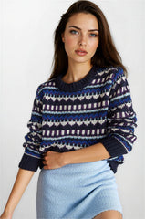Navy Blue Women Sweater