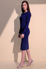 Navy Blue Women Dress