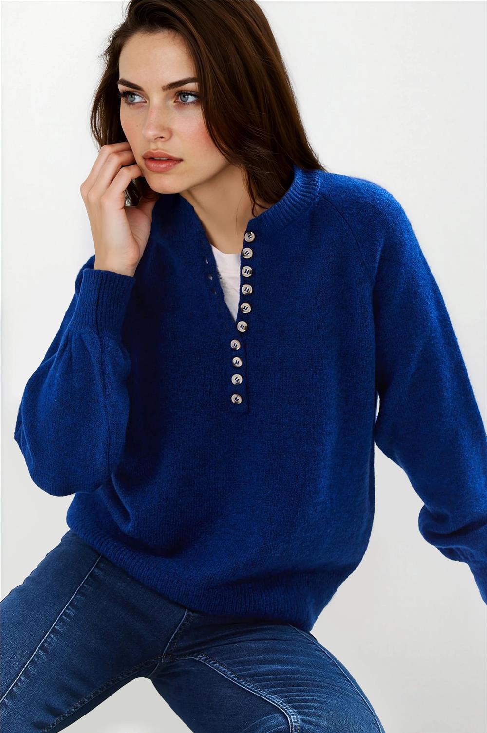 Navy Blue Women Sweater